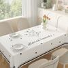 French Thickened Tablecloth Waterproof Skin Friendly Printed Desk Cover Modern Minimalist Waterproof and Oil Resistant Table Mat