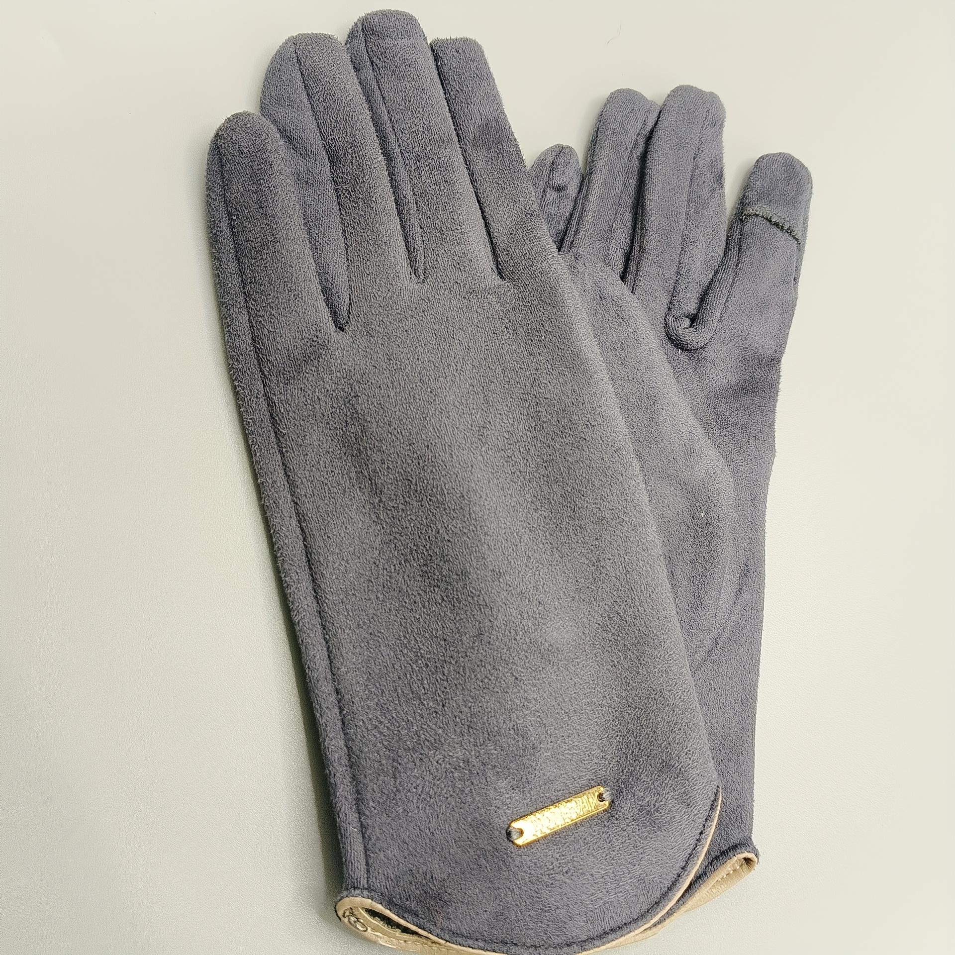 

1 Pair Women s Winter Gloves -Cuffs for Cycling, Outdoor & Casual Wear - Korean Style Fashion Cold Weather Gloves, Winter Gloves темно-серого