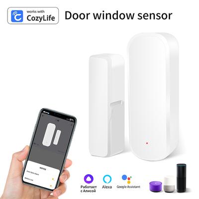 Cozylife Wifi Deursensor Raam Ingangssensor Beveiliging Inbraak Magnetische Sensor Alarm Smart Life Werkt Met Alexa Google Home