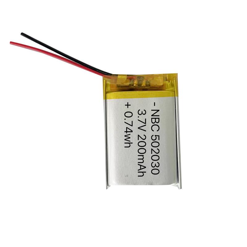 Polymer Lithium Battery 502030 200mAh for Smart Wearables & Bluetooth Headsets