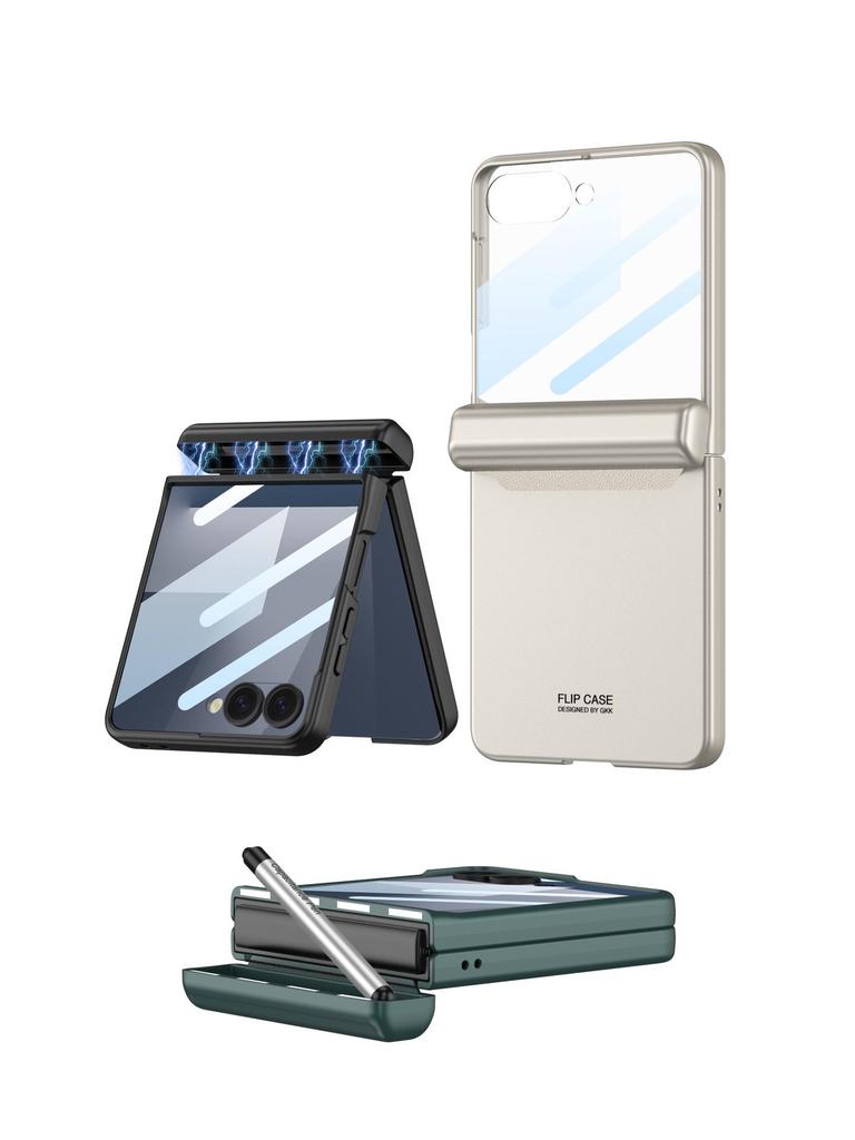 Samsung Z Flip7 Hülle: Moderne magnetische Schutzhülle mit Stifthalter