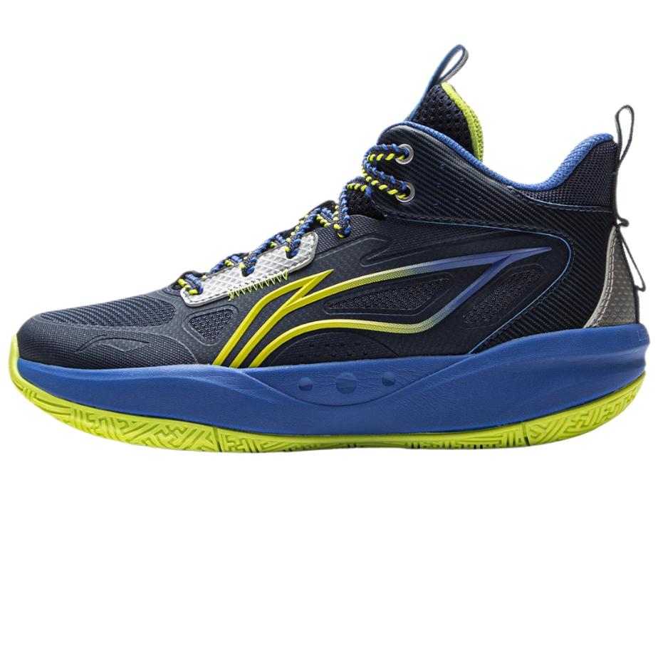 Li Ning Kids Basketball Light Energy 2 Stylish Versatile Comfortable Trendy Basketball Shoes Kids sneaker Night-Navigation-Blue YKBV101-3