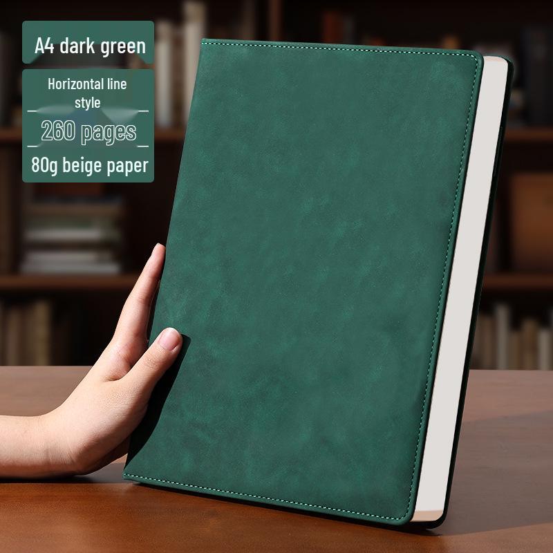 A4 Premium Leather Notebook for Business, Office, or Study - Customizable with Logo