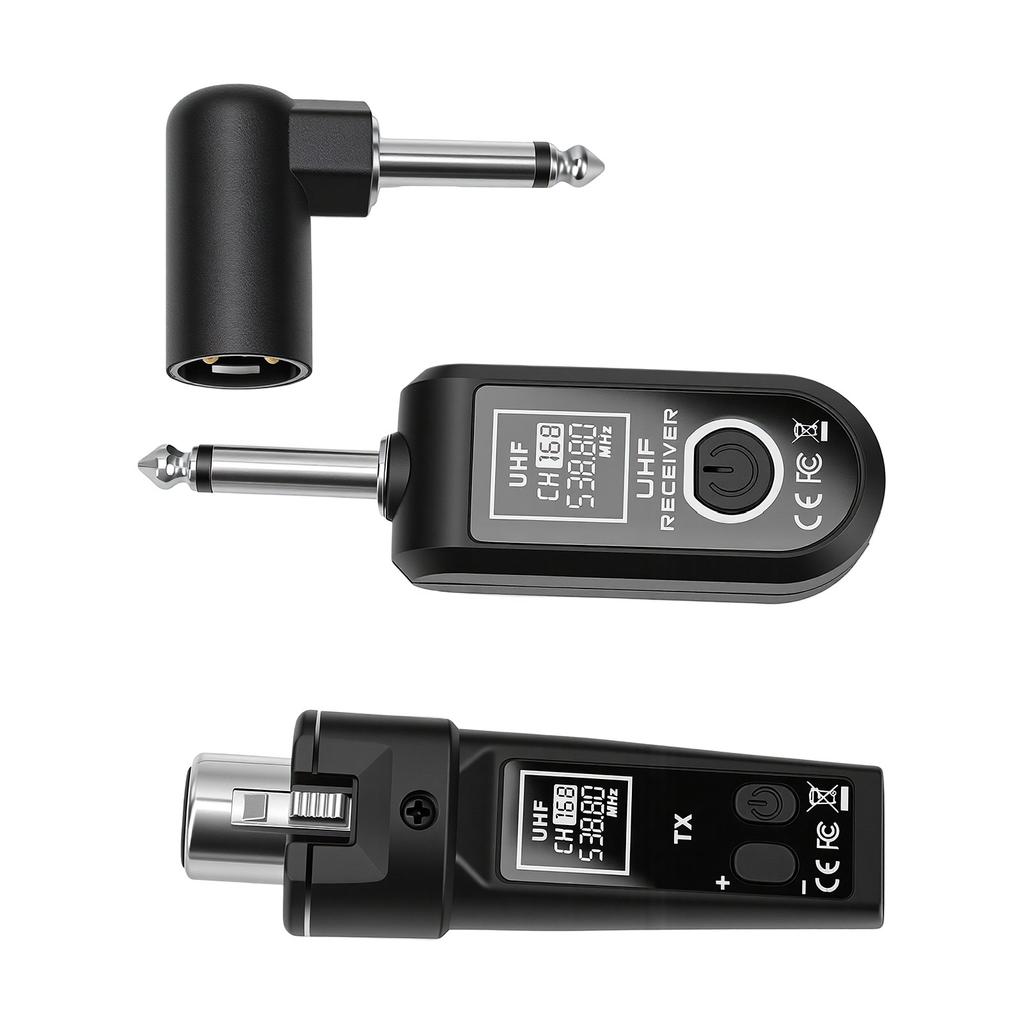 Wired to Wireless Microphone Transmitter Receiver Anti Interference Portable UHF Wireless Microphone System Transmitter