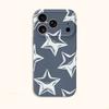 Sketchy Doodle Star Hand Drawn Gray Graphic Art Film Aesthetic Protective Shockproof Bumper Phone Case Cover For iPhone 14 15 16 Pro Max Plus