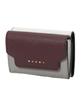 Marni Women's Tri-fold Wallet, Dark Port Dolphin Natural White Leather, Free Size (PFMOW02U23LV520 Trunk)