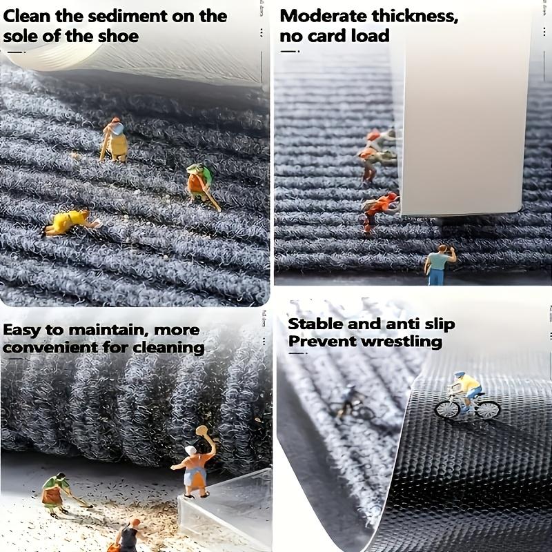 Gestreifte Rutschfeste Wasserdichte Fußmatte Langlebige Staubdichte Außen Eingangsmatte Leicht zu Reinigen Kann Zugeschnitten werden Design Sieben