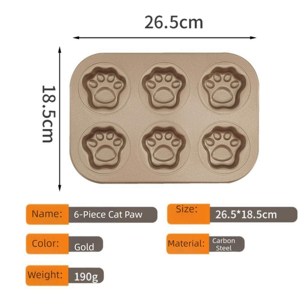 Non Stick Cake Plate 4/6/9/12 Cavity Cake Muffin Tin Tray Cute Cake Mold for Home Kitchen