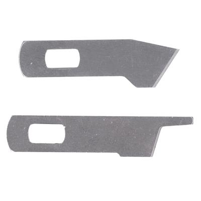 Set de 2 lames en acier au carbone pour machine à coudre Efficace Durable Remplacement de lame de machine à coudre Coupe précise