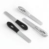 Double Sided Stainless Steel Nail File Sanding Nail Art Buffer Manicure Pedicure Tool, For Toenail& Foot Clean