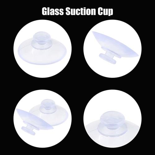Qjaiune Glass Table Suction Cups, 10-Pack - 20mm Rubber Suction Cups, Anti-Collision Desk Suction Pads