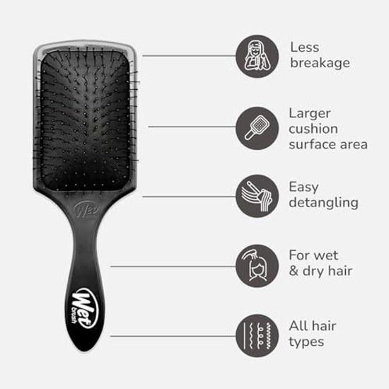 WetBrush Paddle Detangler Hair Brush Black 1 piece (x 1)