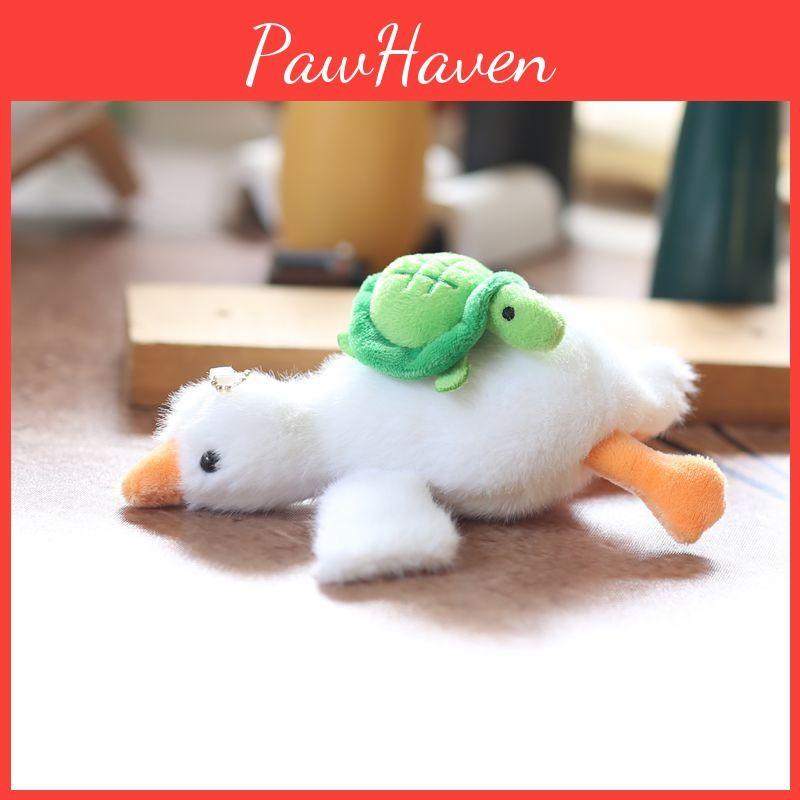 Goose Keychain Plush Pp Cotton Fill Backpack Decor Stuffed With Pullout Animals