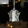 1pc New Christmas Tree Pendant Transparent Pumpkin Car Creative Bells Angel Girl Christmas Acrylic Decoration Supplies