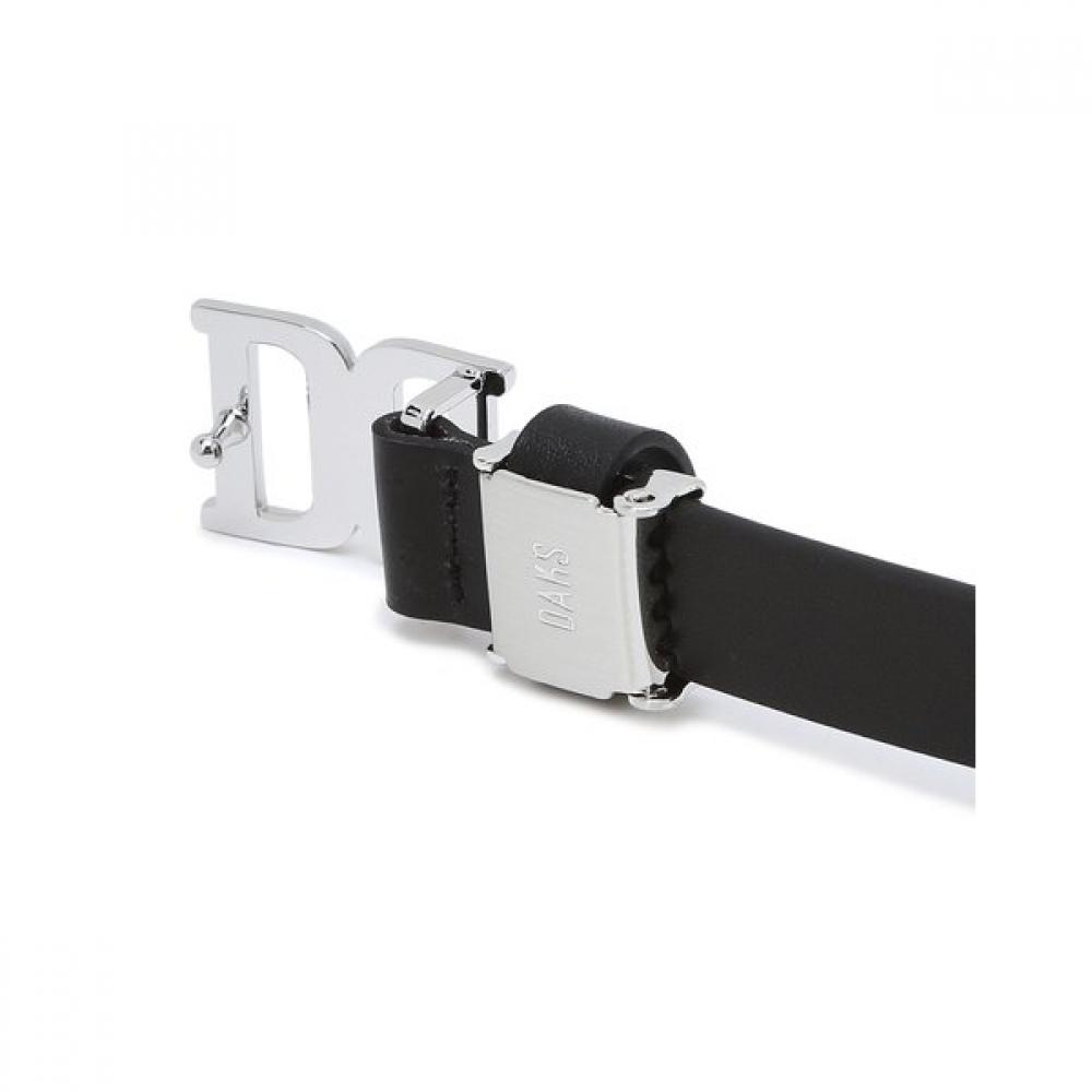 Daks Black Dd Silver Buckle Cowhide Women S Belt Dbbe4e792bk