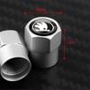 4pcs Car Tire Wheel Valve Cover Protection Dust Caps Accessories For Skoda VRS VII Octavia A2 A5 2 Superb Kodiaq Rapid Fabia Hkpx25