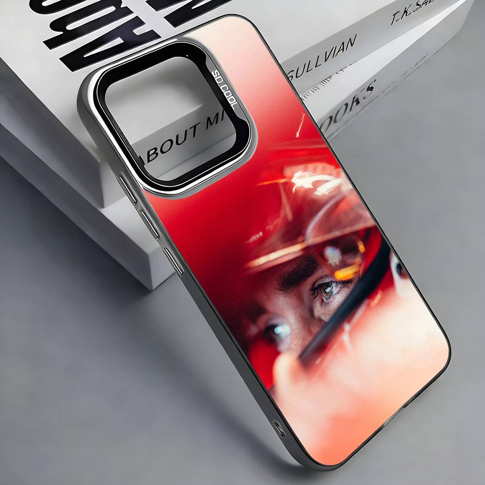 

C-Charles Leclerc 16 Colorful Silver Back Phone Case For IPhone 17 16 15 14 13 12 11 Plus Pro Max Plus iPhone17