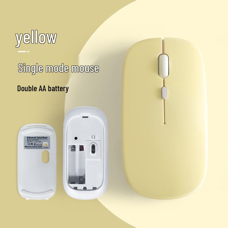 

Беспроводная Bluetooth-мышь двойного режима цвета макарон для бесшумного использования с iPad, телефоном или ноутбуком