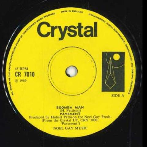 

7-дюймовая пластинка PAVEMENT - Boomba Man / Carnival Joe CR7010 Crystal UK 1969 UK Регги, Ска и Даб