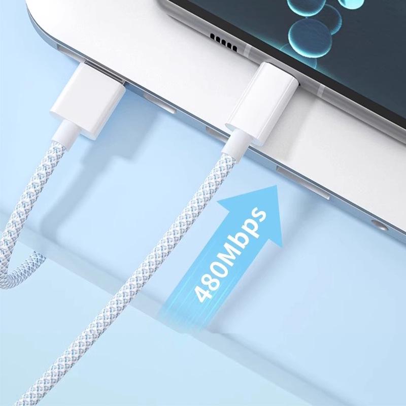 Apple 16 PD60W Fast Charging Type-C Braided Cable for iPhone 16/15 Series