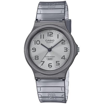 Zegarek Casio Collection MQ-24S-8BJF Unisex Przezroczysty Szary