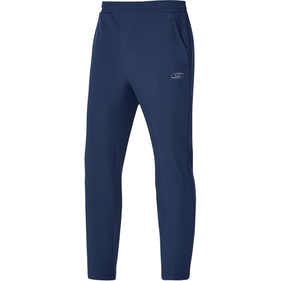 Skechers Serie Sportiva Base Pantaloni Jogging Comodi Elasticizzati Vita Media Lavorati a Maglia Uomo pantaloni Blu Navy P424M125-002Z