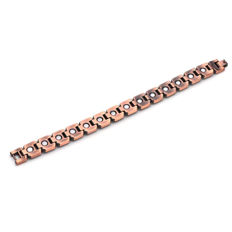 Adjustable Turquoise-Style Alloy Magnetic Bracelet Women Vintage Geometric Design Anti-Fatigue Therapy Jewelry