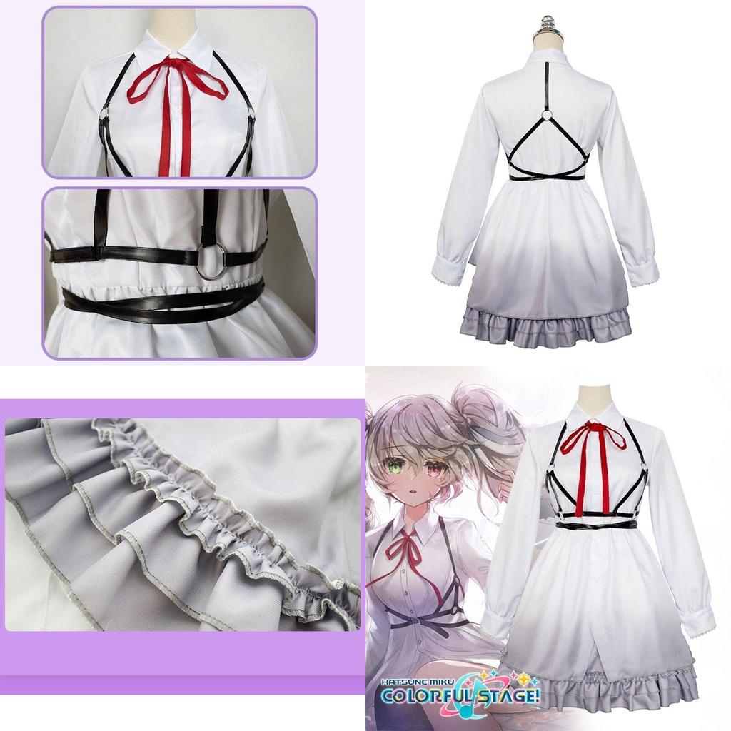 Projekt Sekai Bunte Bühnenfeat. Miku/Rin Cosplay Kostüm Outfit Stilvolle Lolita Uniform Perfekt Für Halloween Partys