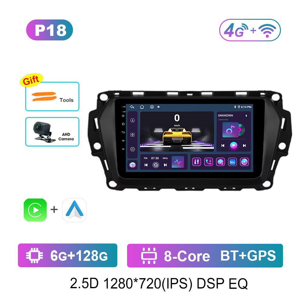 For Great Wall Haval H2 2014 - 2018 Carplay Android OS Car Video Multimedia Player GPS Navi WiFi QLED IPS Screen 4G Head Unit