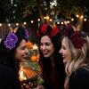 Coroa de Flores de Rosa Realista para Halloween Acessório de Cabeça de Rosa Escura Gótica Aro Floral para Cabeça Fantasia