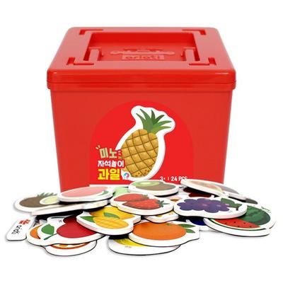 Ariati Mino Magnet Play Fruit, 1 Set, 24 Pieces, Korea Best Toddler Puzzle