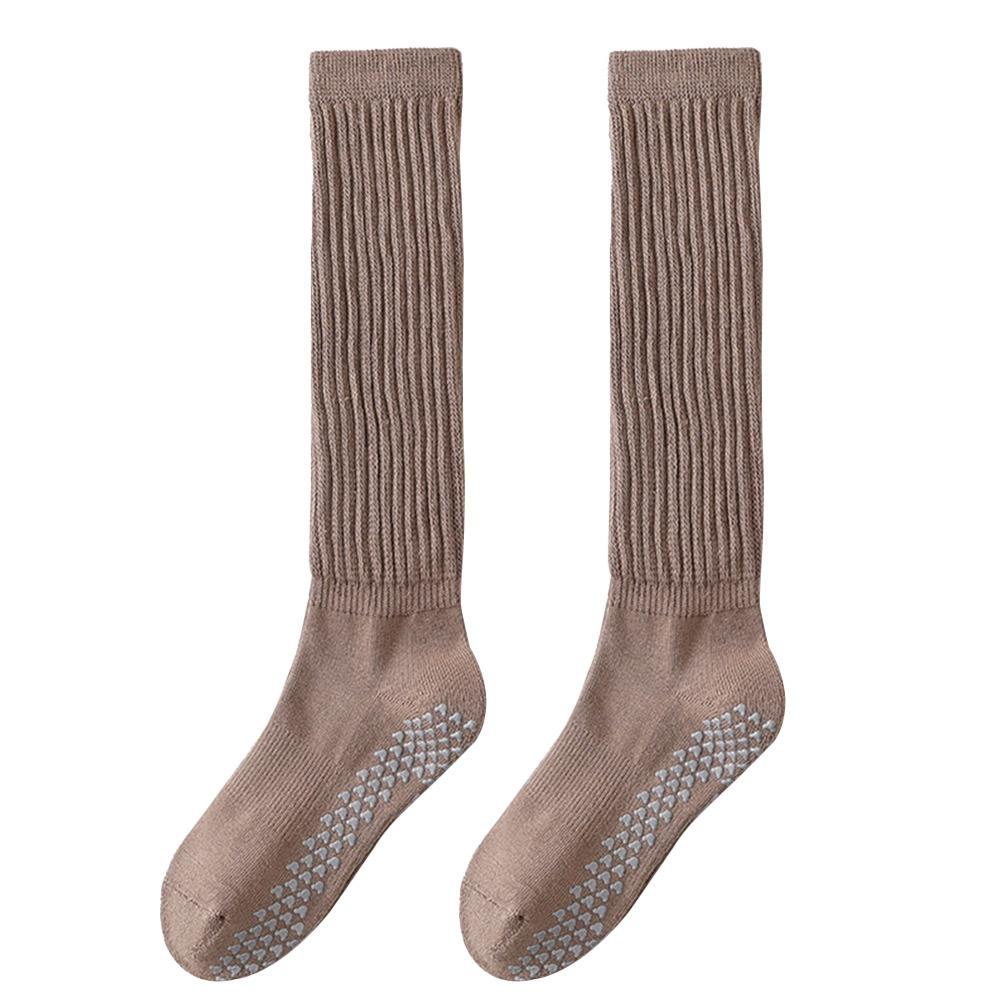 Warm Pilates Socks Cotton Floor Socks New Long Tube Socks  for Women