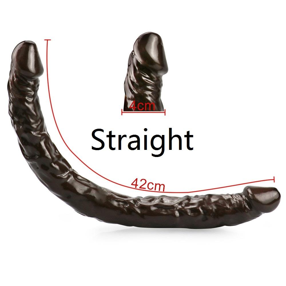 Double Head Dildo RUNYU Long Realistic Dildos Cock Lesbian Vaginal Anal Plug Penis For Women Sex Toys