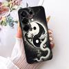 Für Tecno Camon 50 4G CN5 Cooles Drachen-Tiger-Muster Handyhülle Für Tecno Camon50 4G Schwarze Silikon-Weiche Hüllen Stoßfänger