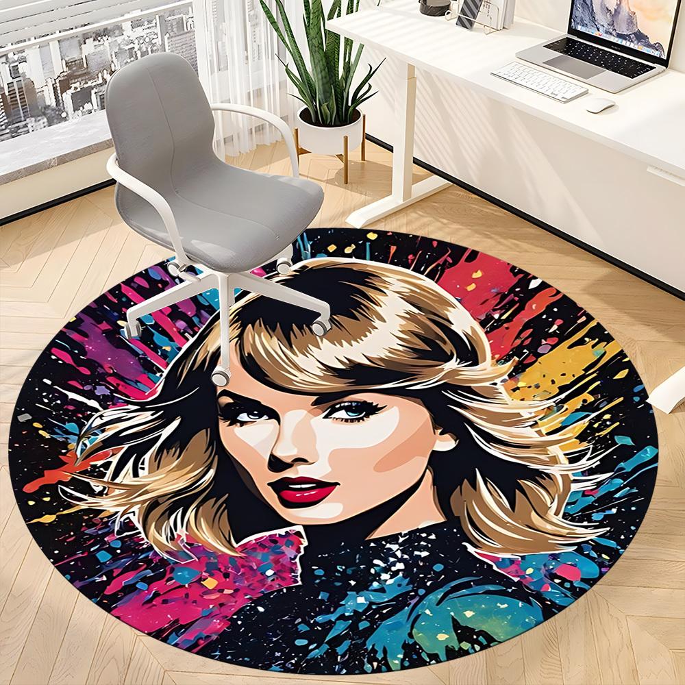 1pc Taylor Swift Chair Carpet for Office, Non-slip, Soft and Durable Office Rug, Perfect for Office yy251226018