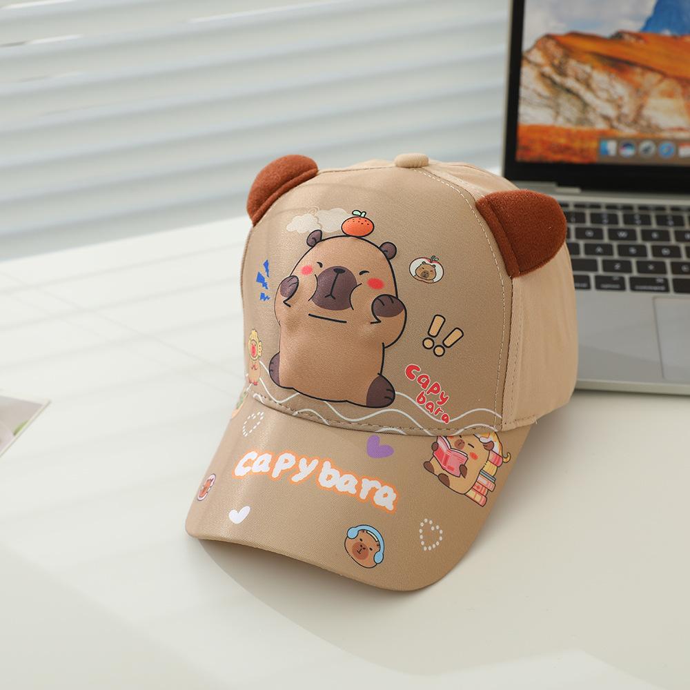 Boys And Girls Hats Kapibara 3D Printed Children'S Cartoon Children'S Cap Sunscreen Shade Baseball Cap