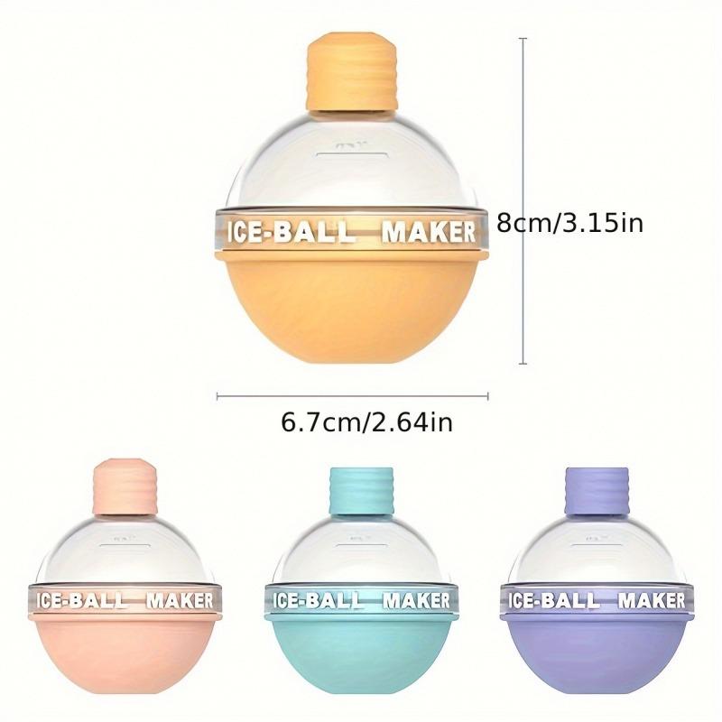 4pcs Light Bulb Shaped Ice Molds, Perfect for Making Colorful Ice Balls for Whiskey and Cocktails, These Are Reusable