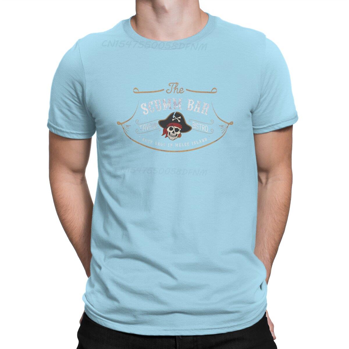 

Men The Scumm Bar T-shirts Monkey Island Game LeChuck Elaine Guybrush Men Clothing Cool Men T Shirts Summer Tops Tee Shirt 4XL
