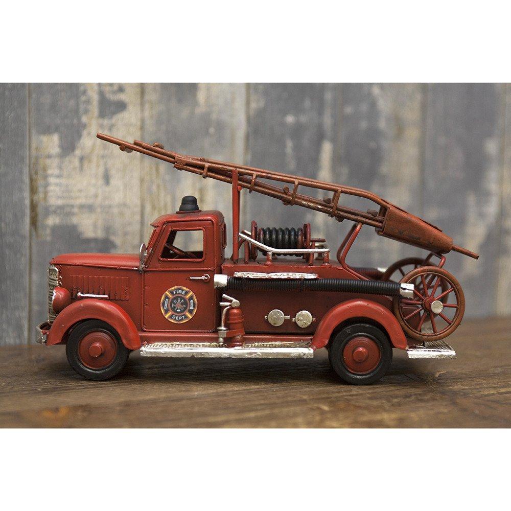 Vintage Blechauto FEUER Feuer Mittel Handgefertigt Setagaya Vintage Auto Miniatur Amerikanisch Amerikanische Waren DEPT. Motor, Größe, LKW, Basis, Sammlerstücke, Auto,