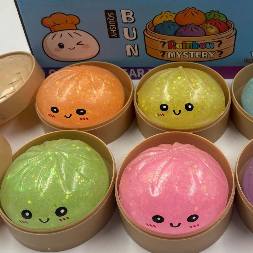 Noctilucent Dumpling Squishy Toys Luminous Sensory Fidget Ball Squishy Dumpling  Anxiety ADHD
