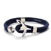 Nylon Rope Anchor Bracelet Men Double Marine Wrap Hand Rope Ocean Style Male Wrist Beach Surf Accessories Outdoor Braclet