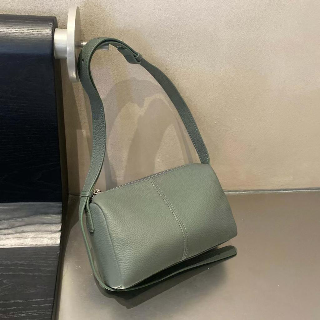 First Layer Cowhide Women's Bag, Simple Women's Shoulder Bag, Premium Texture Messenger Bag, Commuter Casual Leather Bag