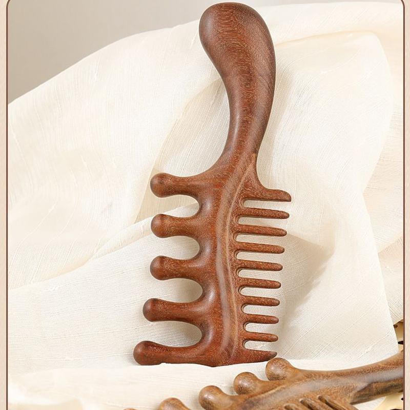 1Pcs Massage Comb Multi Functional Large Tooth Comb Plastic Comb Head Scalp Massage Wide Thick Meridian Massage Comb