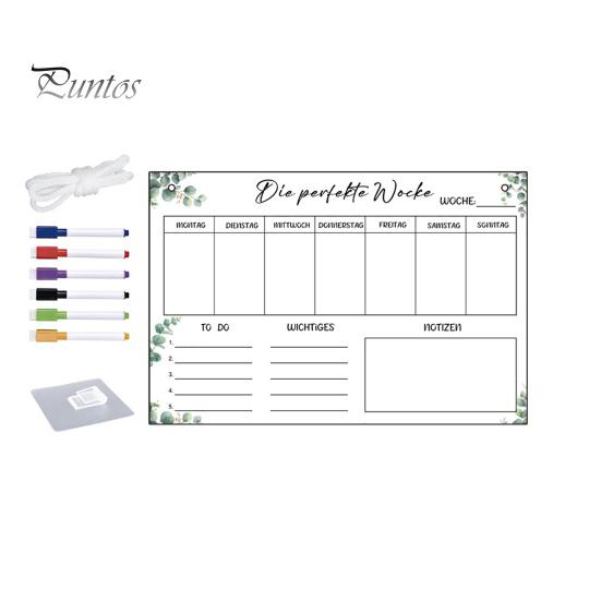 

Холодильник, акриловая доска для сообщений с ручками, прозрачная устойчивая к царапинам многоразовая доска для холодильника, еженедельник A