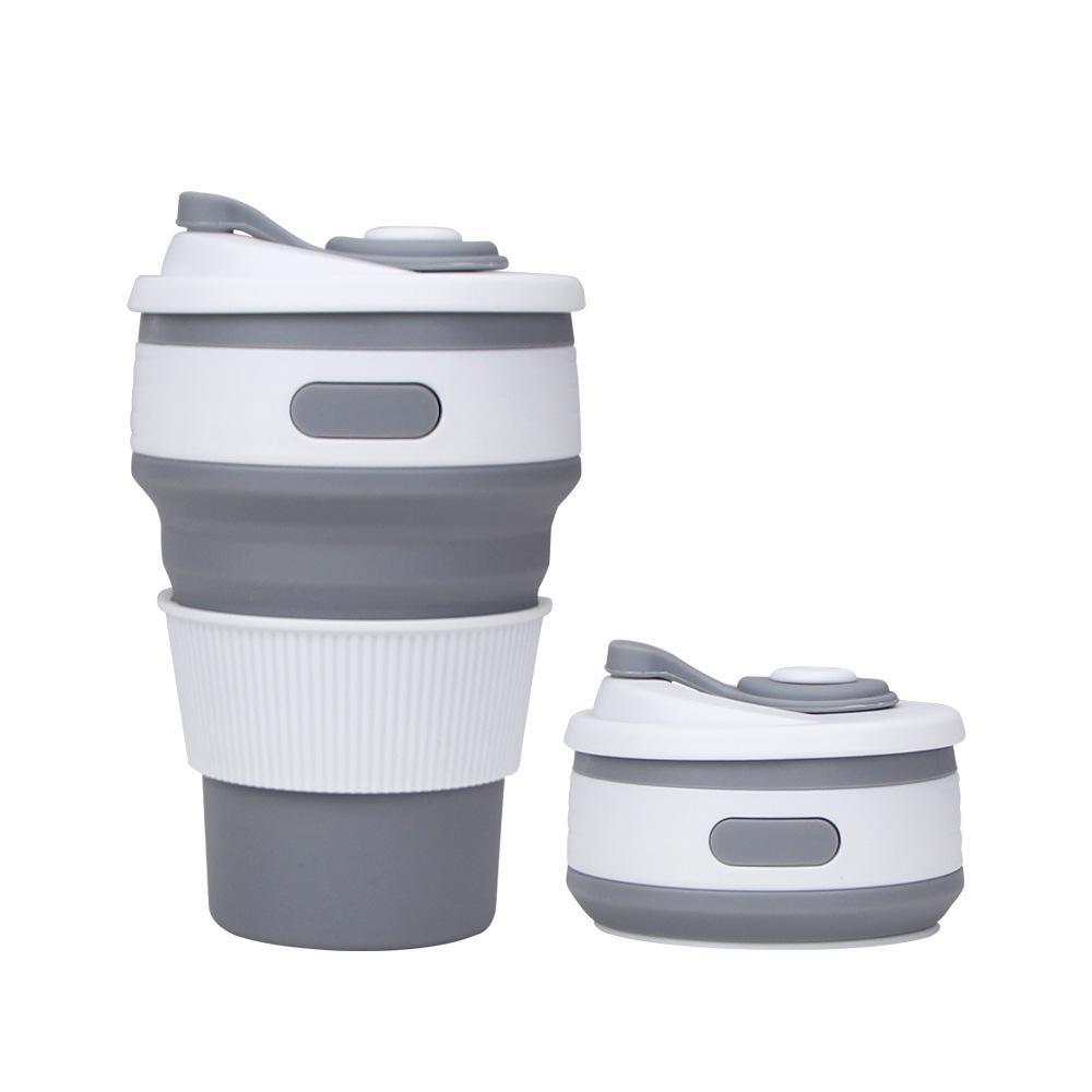 Silicone Folding Portable 350ml Cup – High-Temperature Resistant and Retractable for Outdoor Use