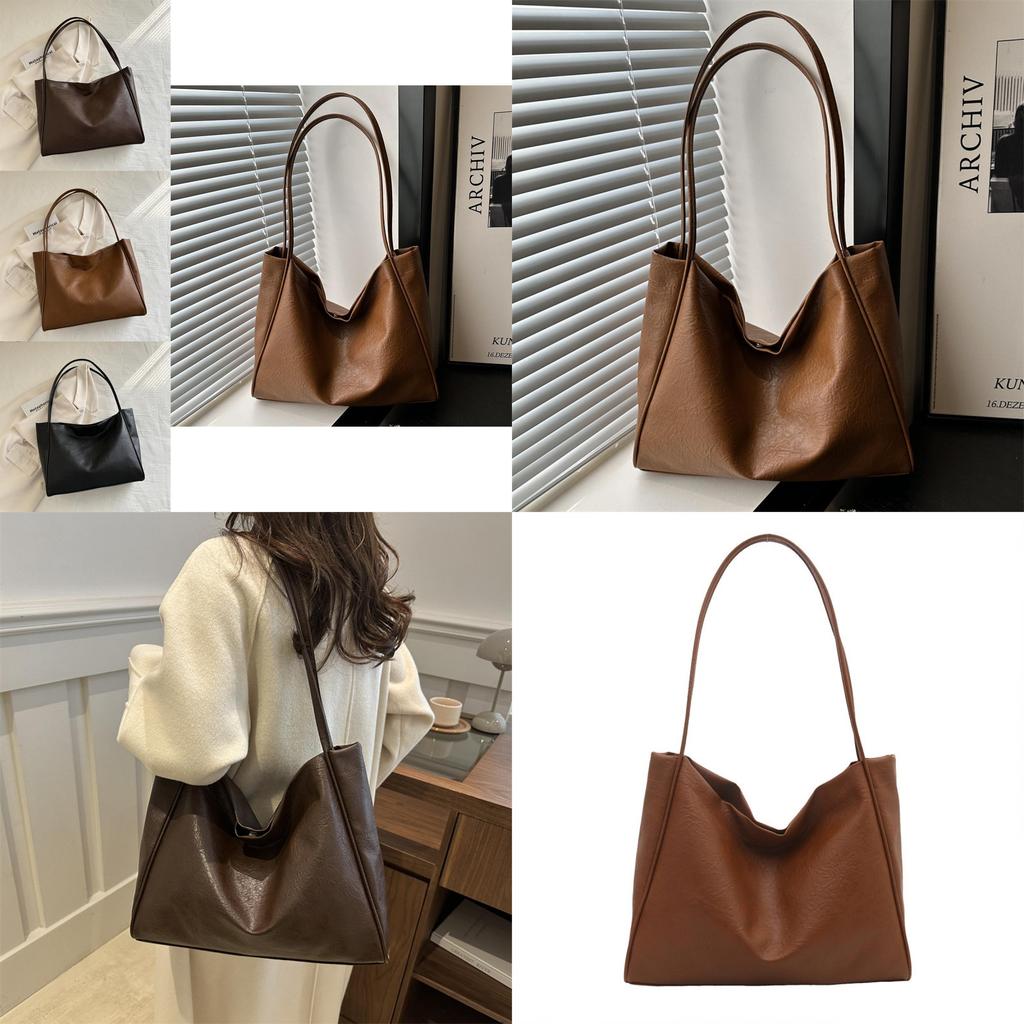 Vintage Fashion Large Capacity Tote Bag For Women Stylish Work Commuter Handbag