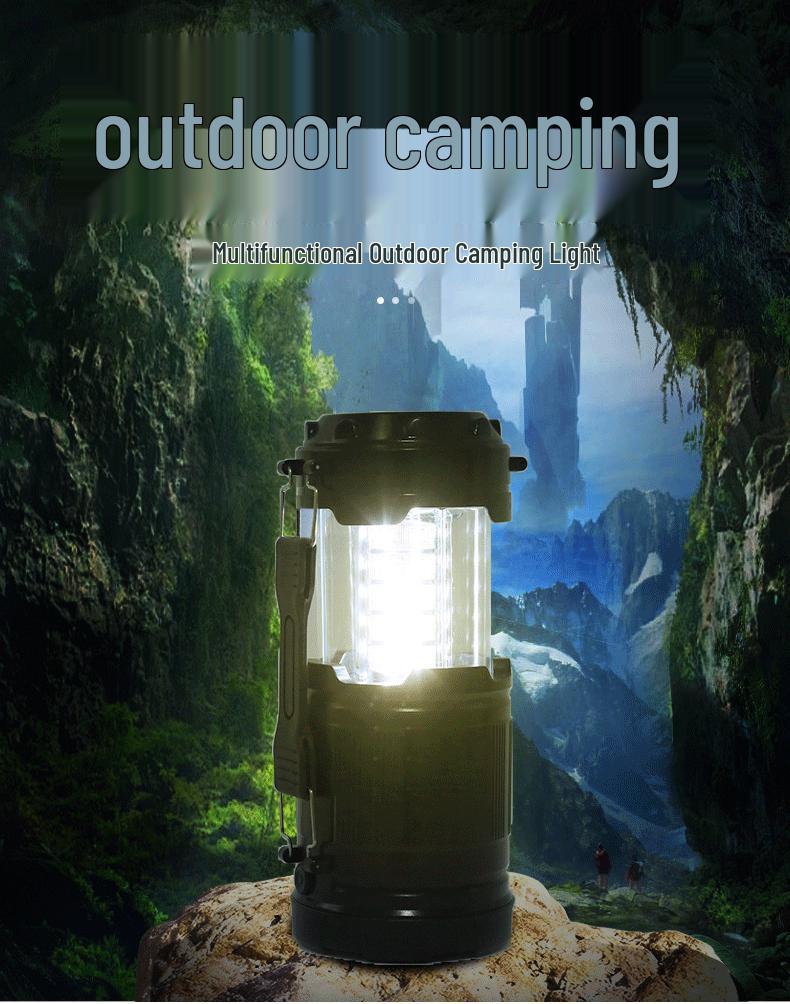 Portable LED Camping Lantern: Handheld, Pull-out Tent Light for Outdoor and Emergency Use