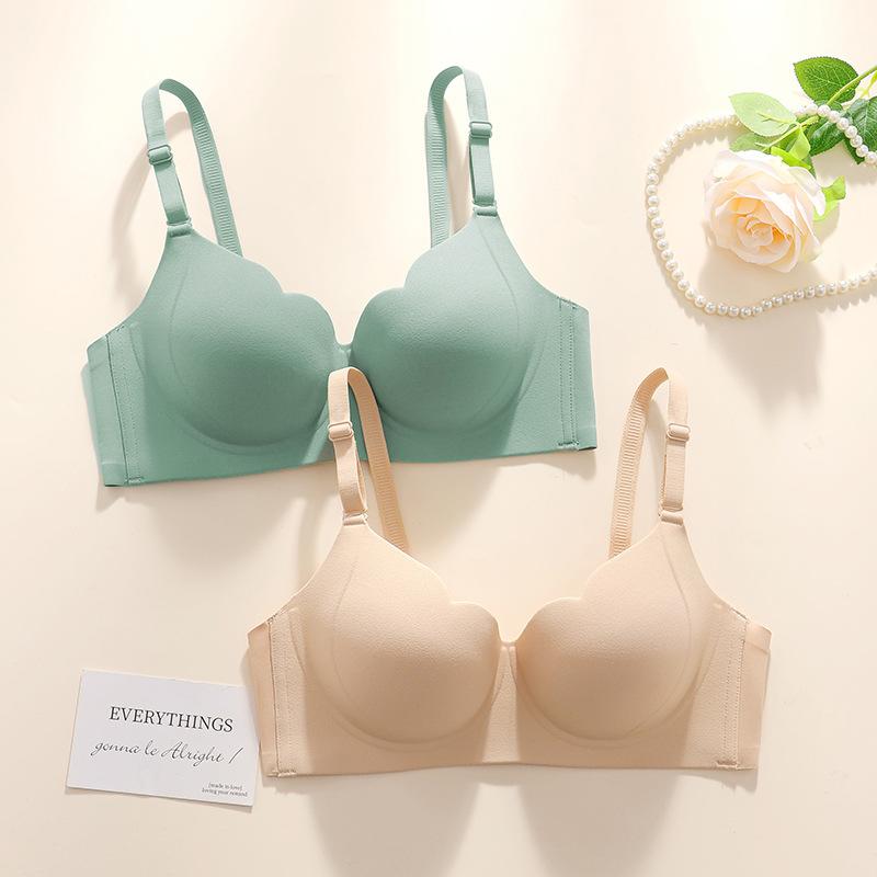 Gathering Bra Female Underarm Fat Reduction Sexy Invisible Bra Seamless Bra Push Up Bra