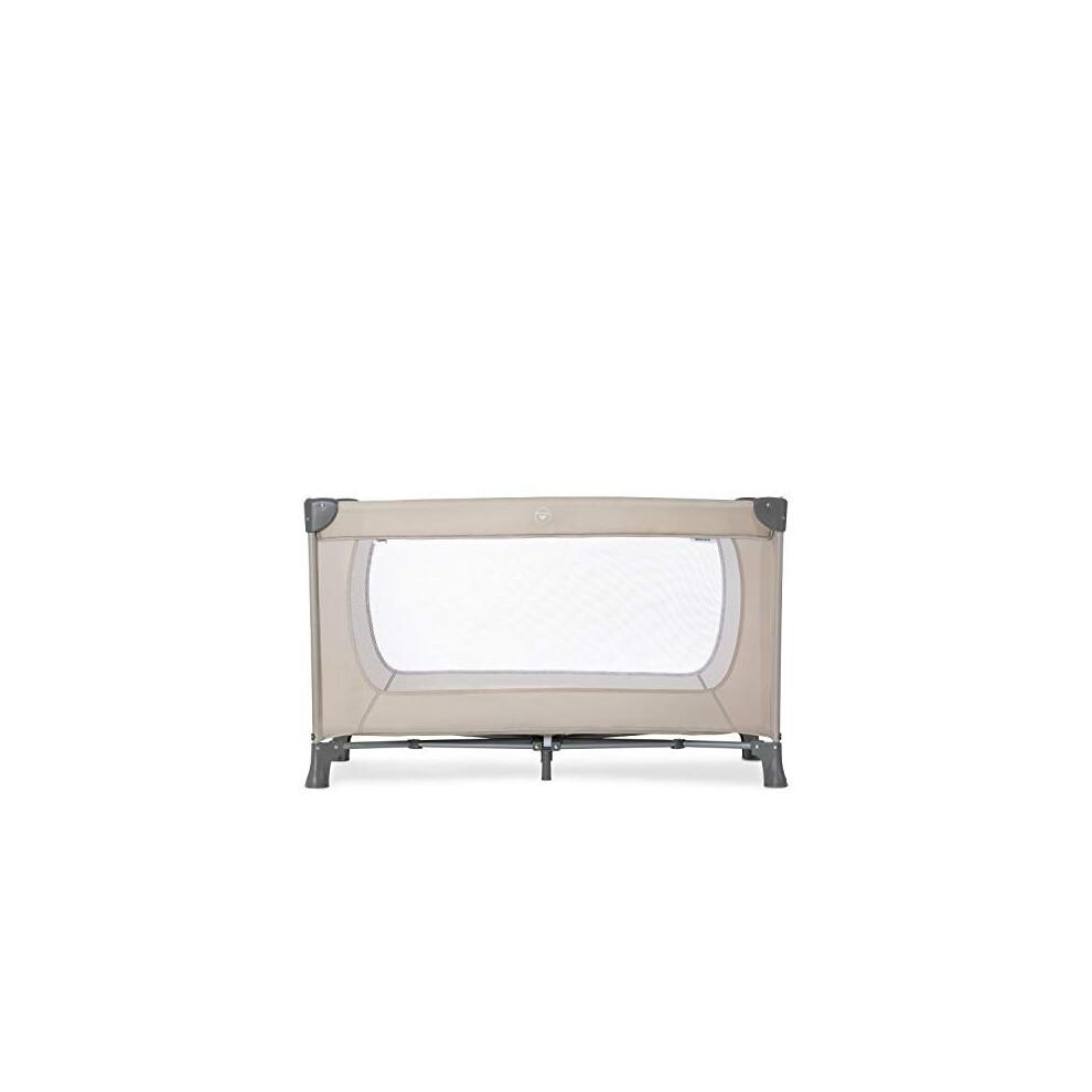 Hauck Travel Cot Dream N Play 120 x 60 cm, Portable Baby Bed from Birth up to 15 kg, Lighweight Travel Cot, Compact Folding, Inclusive Carry Bag and