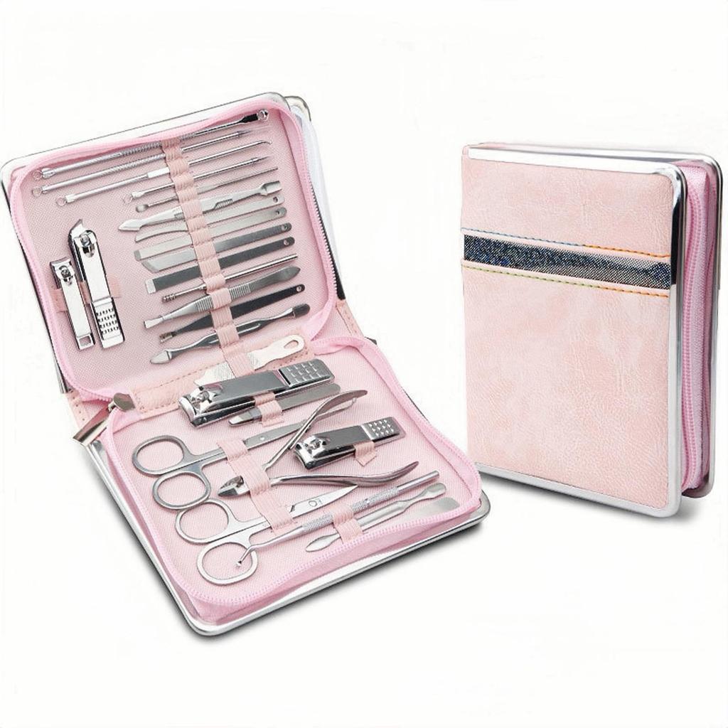 26-Piece Nail Clippers & Manicure Tool Set with Zipper Pouch
